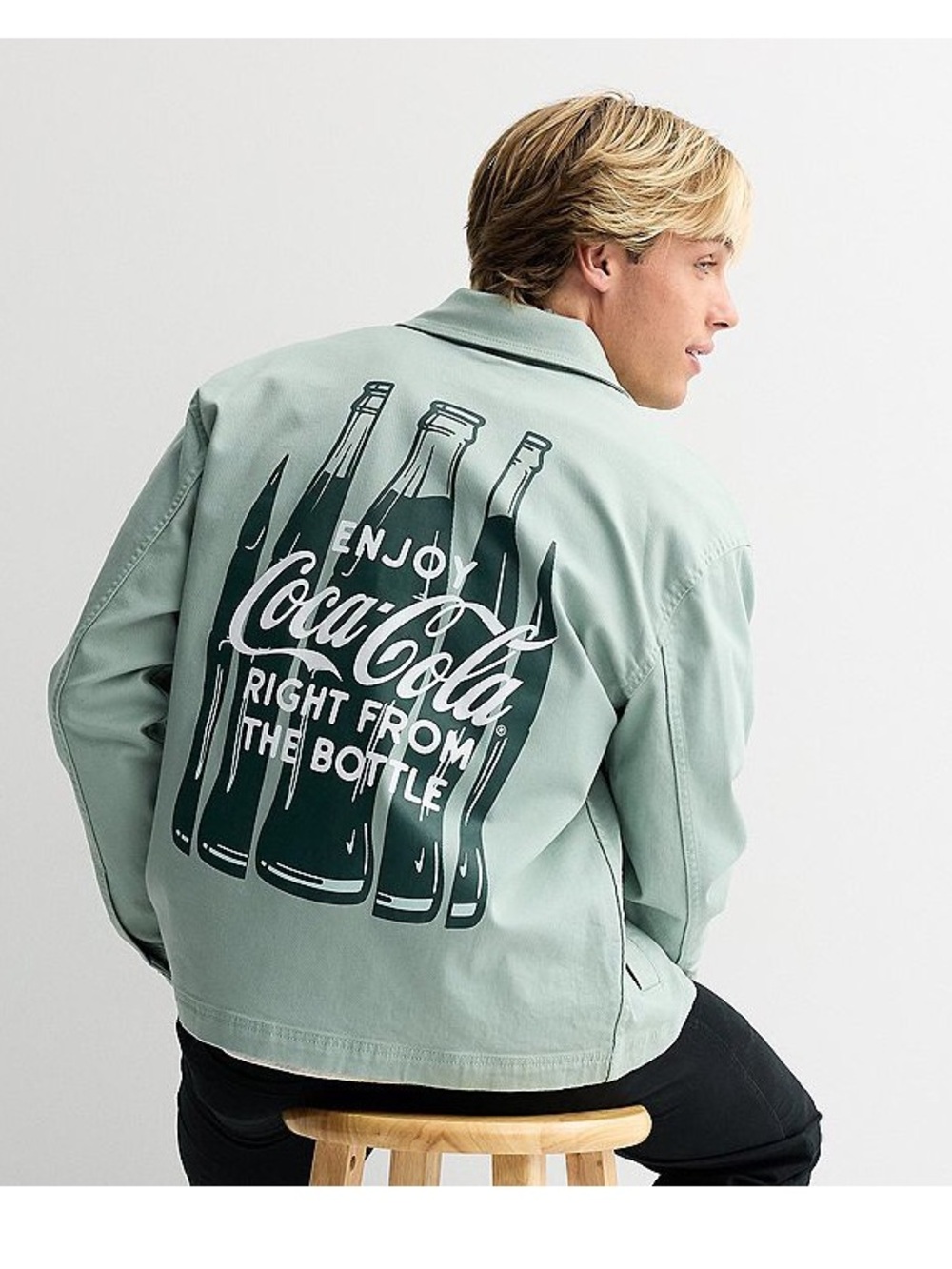 NWT - Men's Coca Cola Graphic Zip Jacket - size S